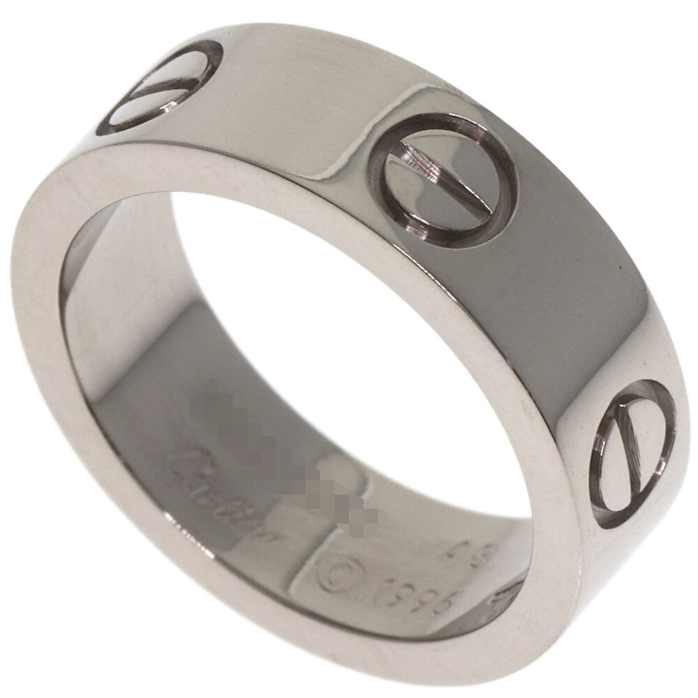 CARTIER 18k Silver Love Ring #48